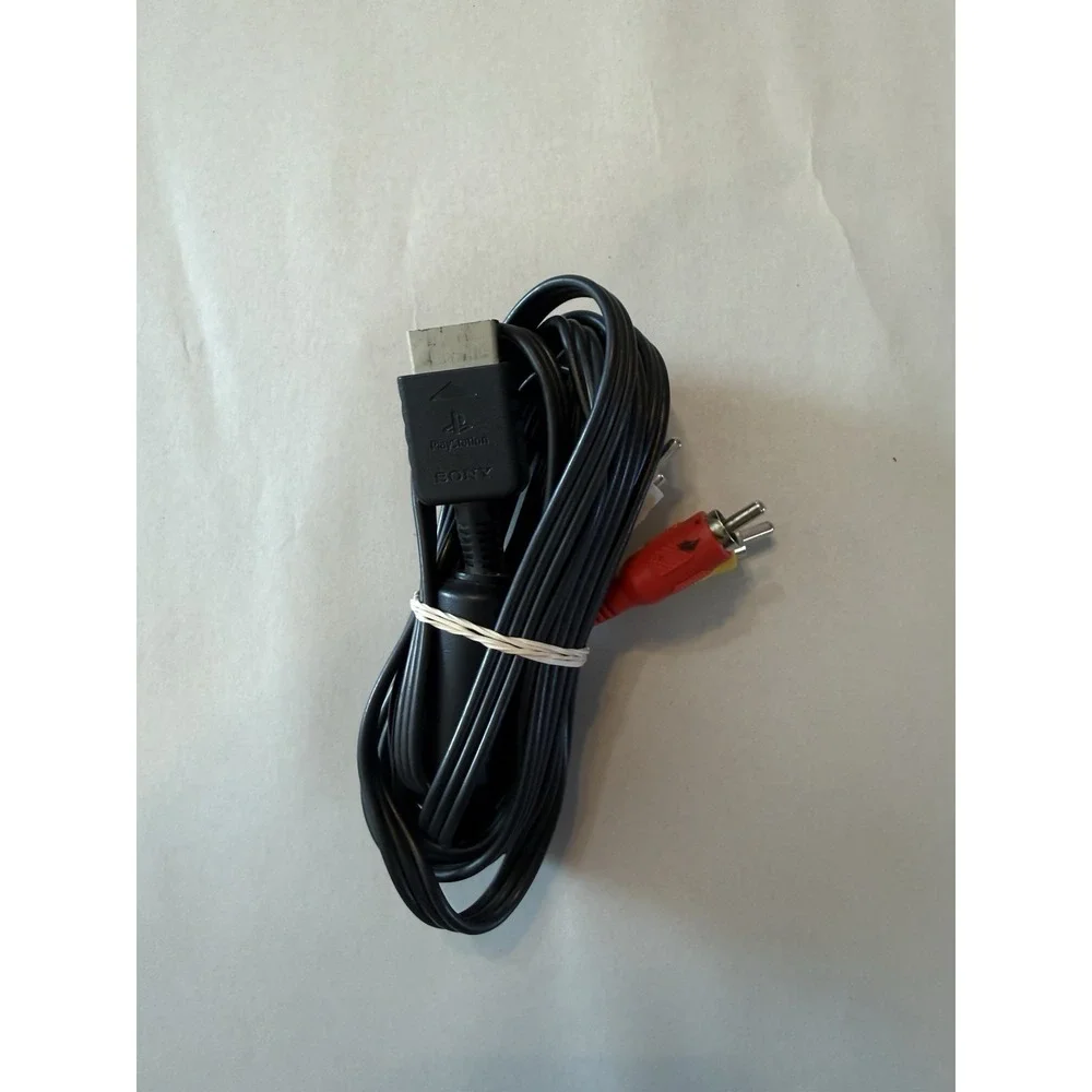 Sony PlayStation Ps1 Ps2 Ps3 - Black AV Cables OEM